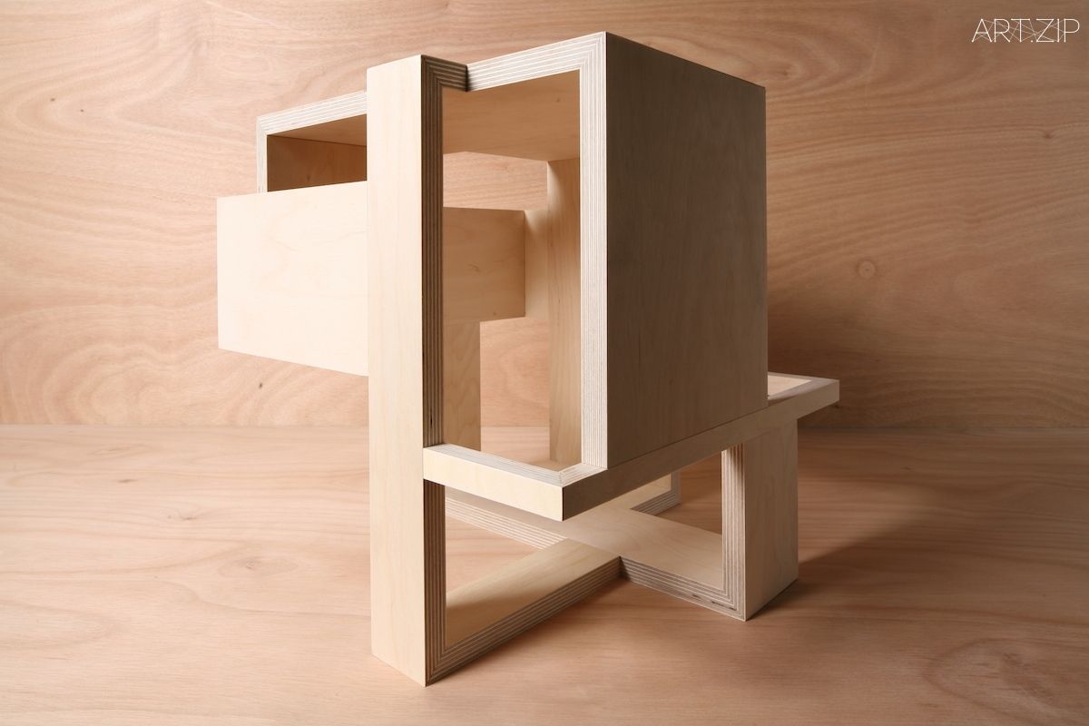 Model for a pavilion of projection 2011 (birch plywood)