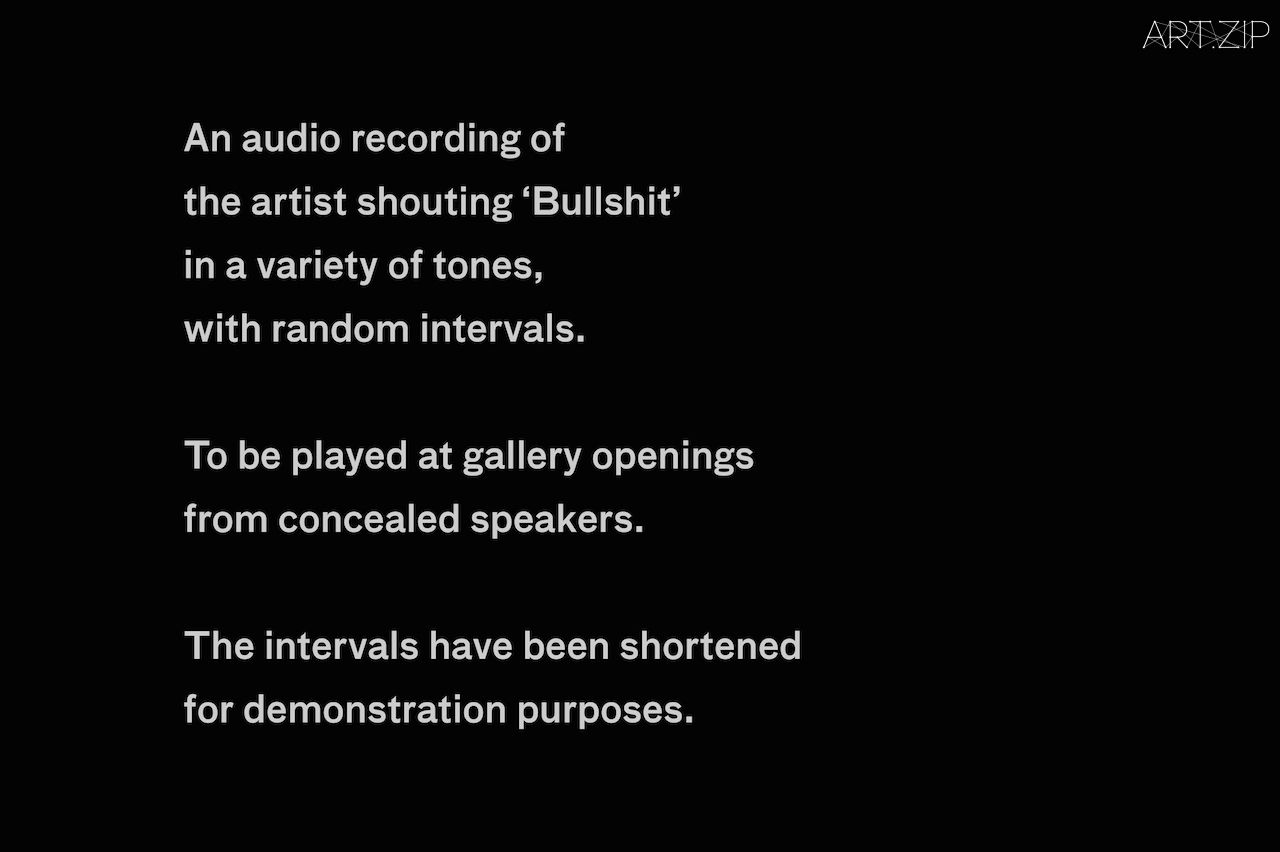 Bullshit (2013)_Sound Installation