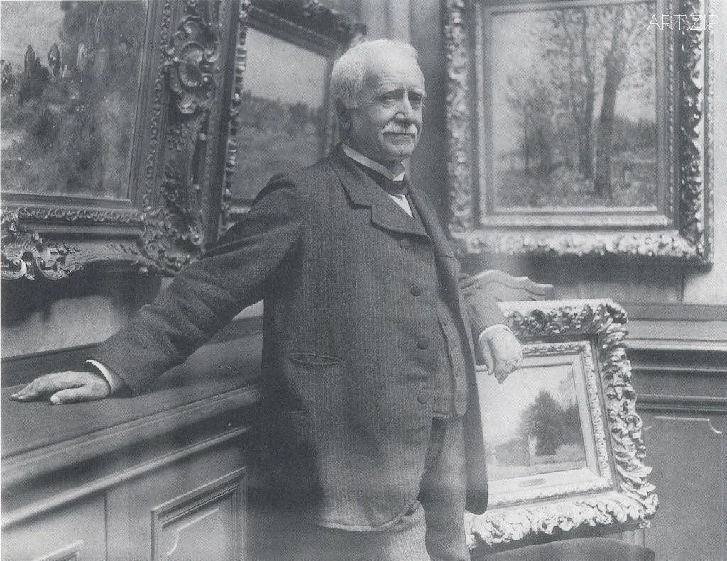 Photograph of Paul Durand-Ruel in his gallery, taken by Dornac, about 1910