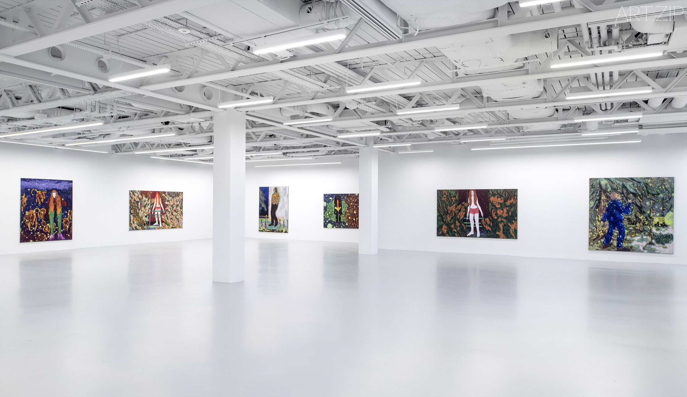 Omar El Lahib's new paintings in Saatchi Yates' new space © Saatchi Yates
